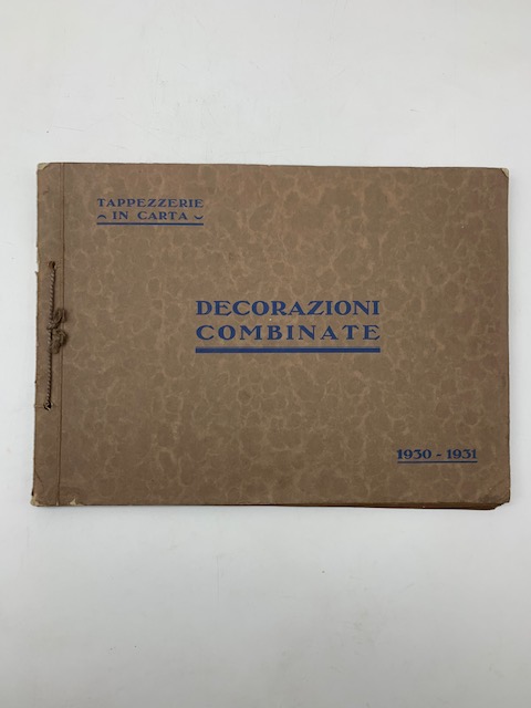 Tappezzerie in carta. Decorazioni combinate 1930-1931